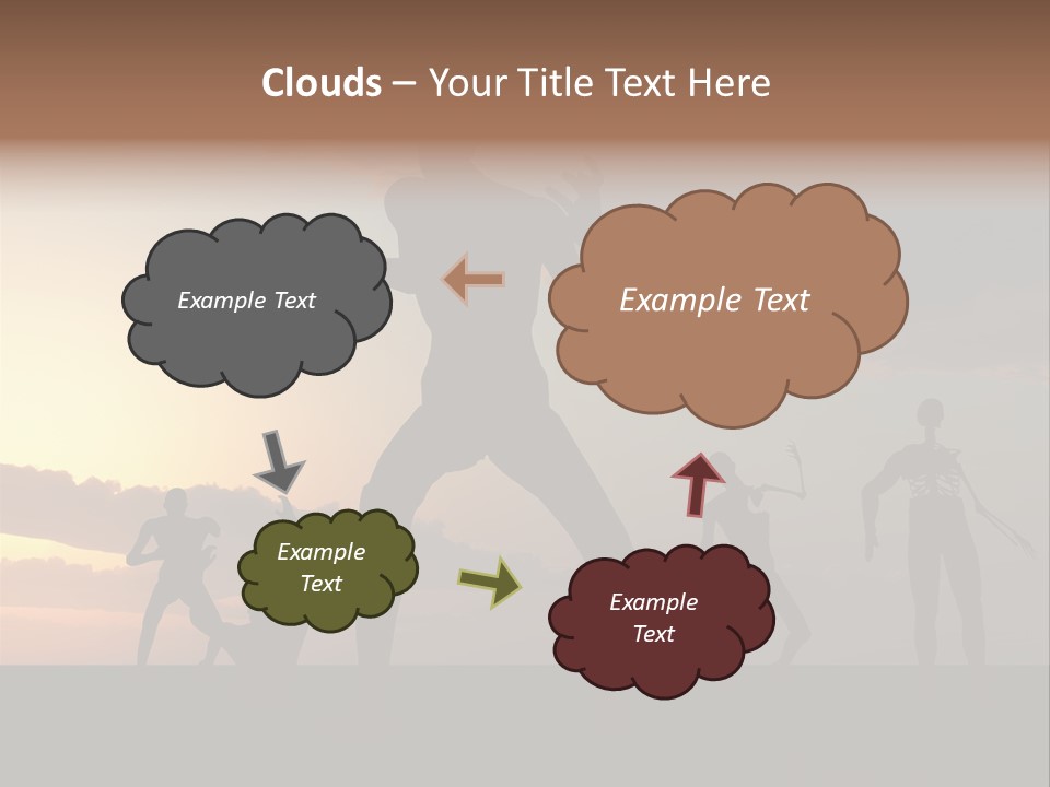Zombies With A Sky Background PowerPoint Template