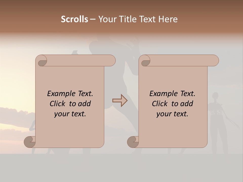 Zombies With A Sky Background PowerPoint Template