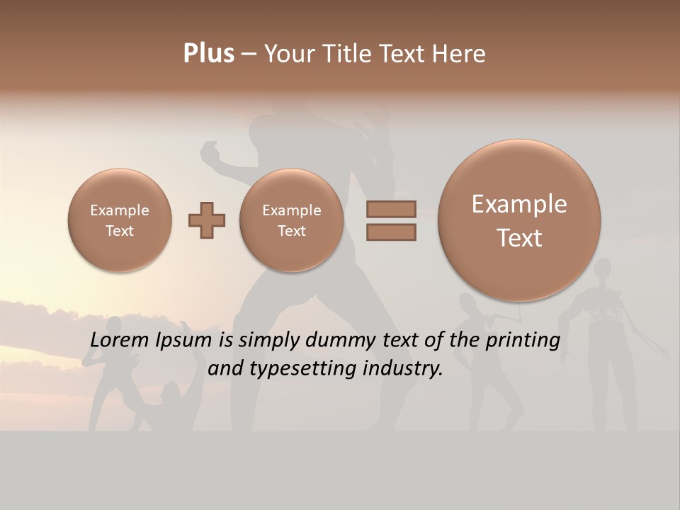 Zombies With A Sky Background PowerPoint Template