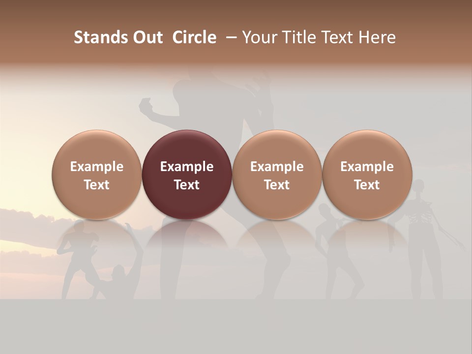 Zombies With A Sky Background PowerPoint Template