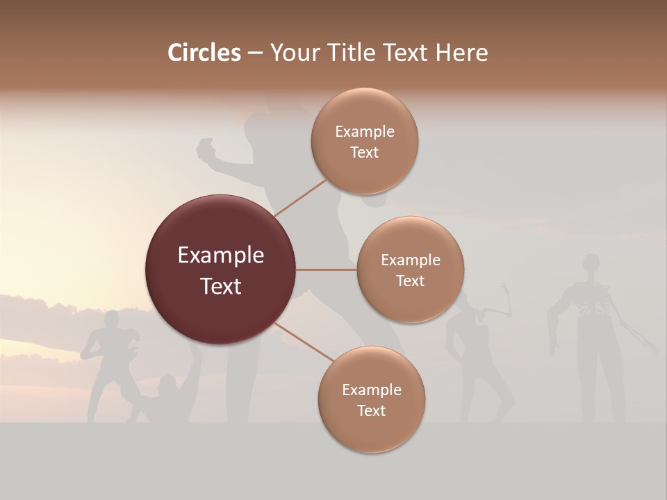 Zombies With A Sky Background PowerPoint Template