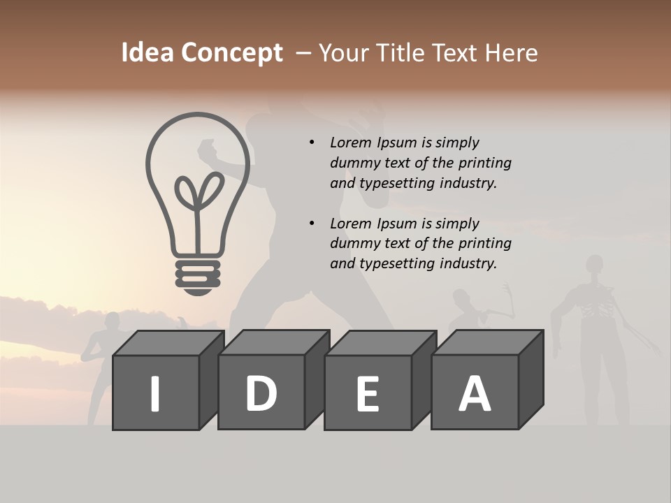 Zombies With A Sky Background PowerPoint Template