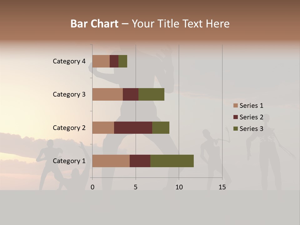Zombies With A Sky Background PowerPoint Template