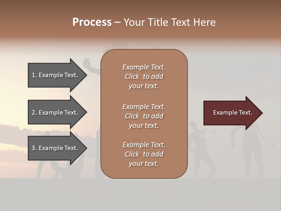 Zombies With A Sky Background PowerPoint Template