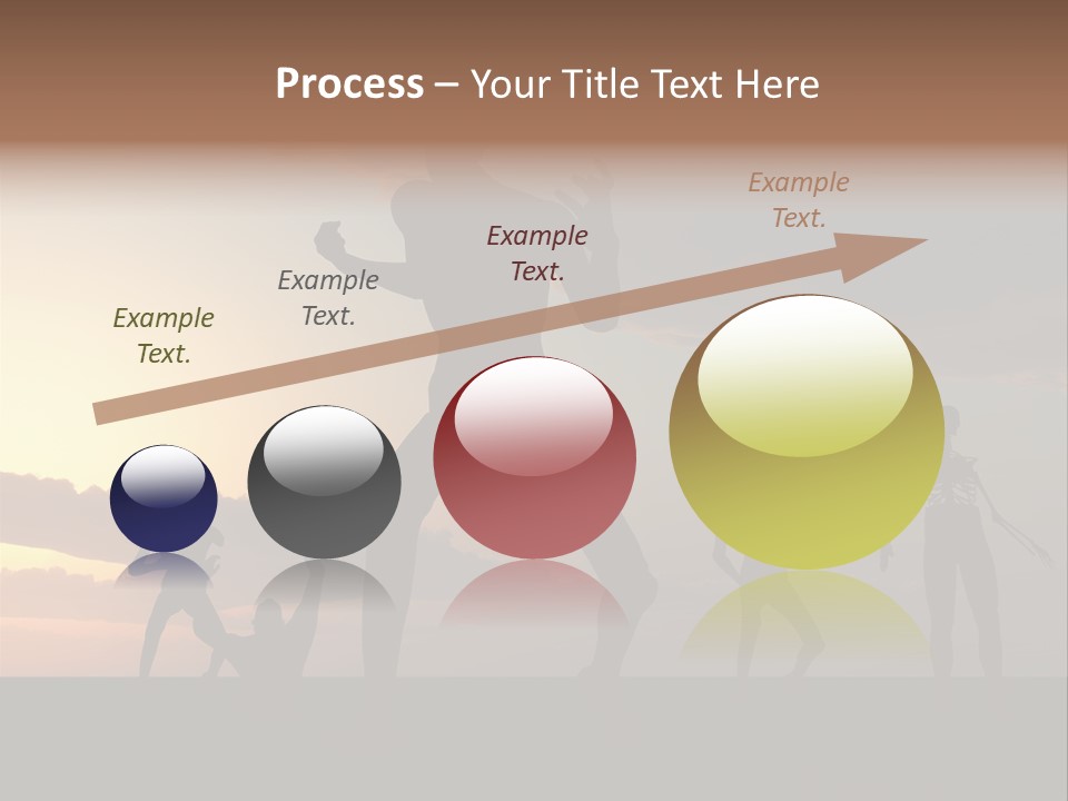 Zombies With A Sky Background PowerPoint Template