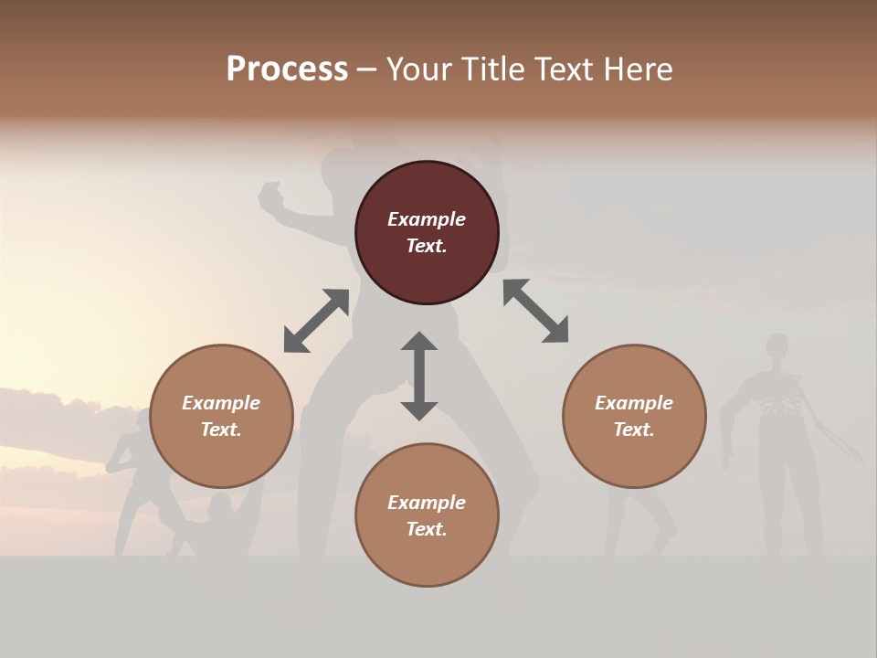 Zombies With A Sky Background PowerPoint Template