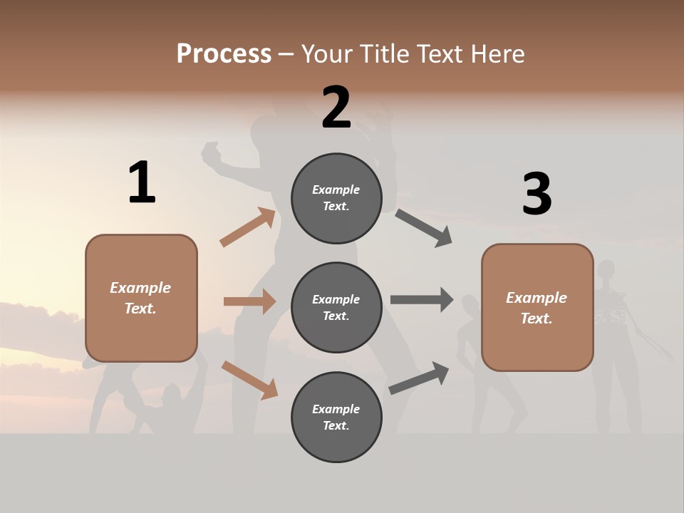 Zombies With A Sky Background PowerPoint Template
