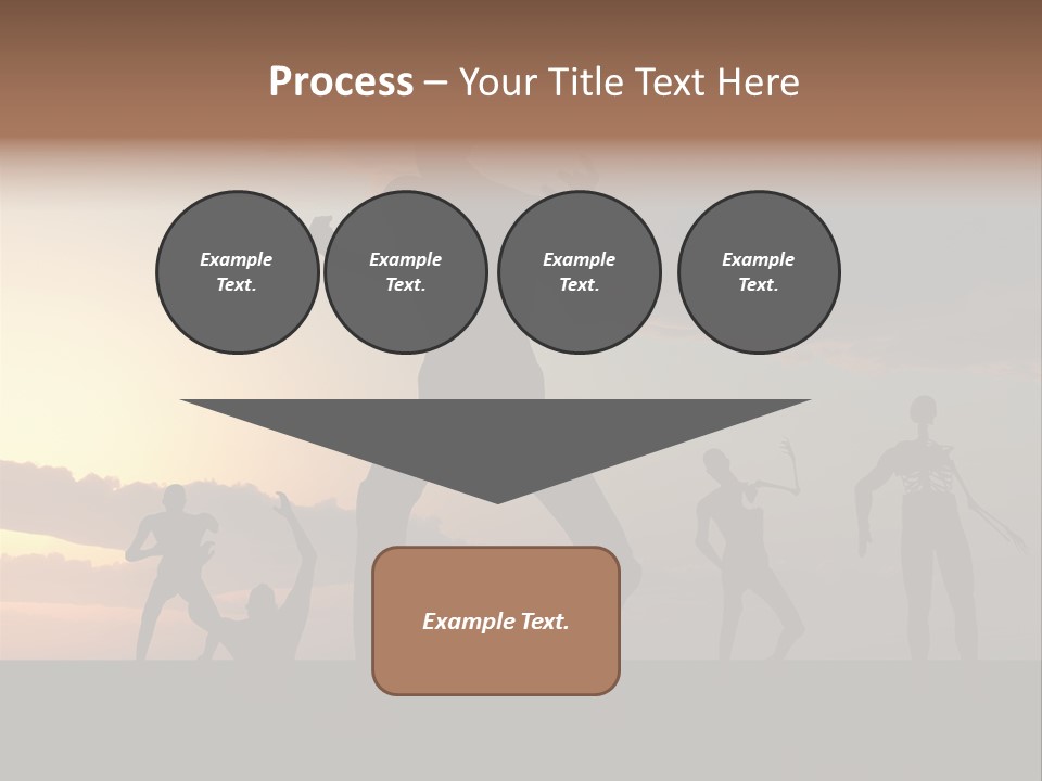 Zombies With A Sky Background PowerPoint Template