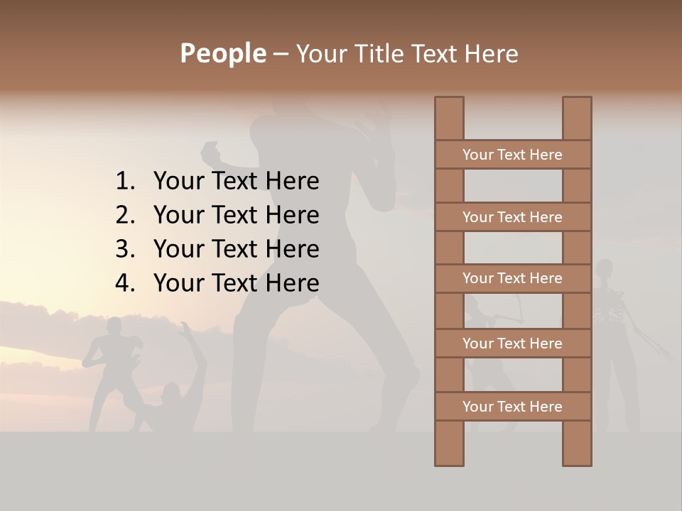 Zombies With A Sky Background PowerPoint Template