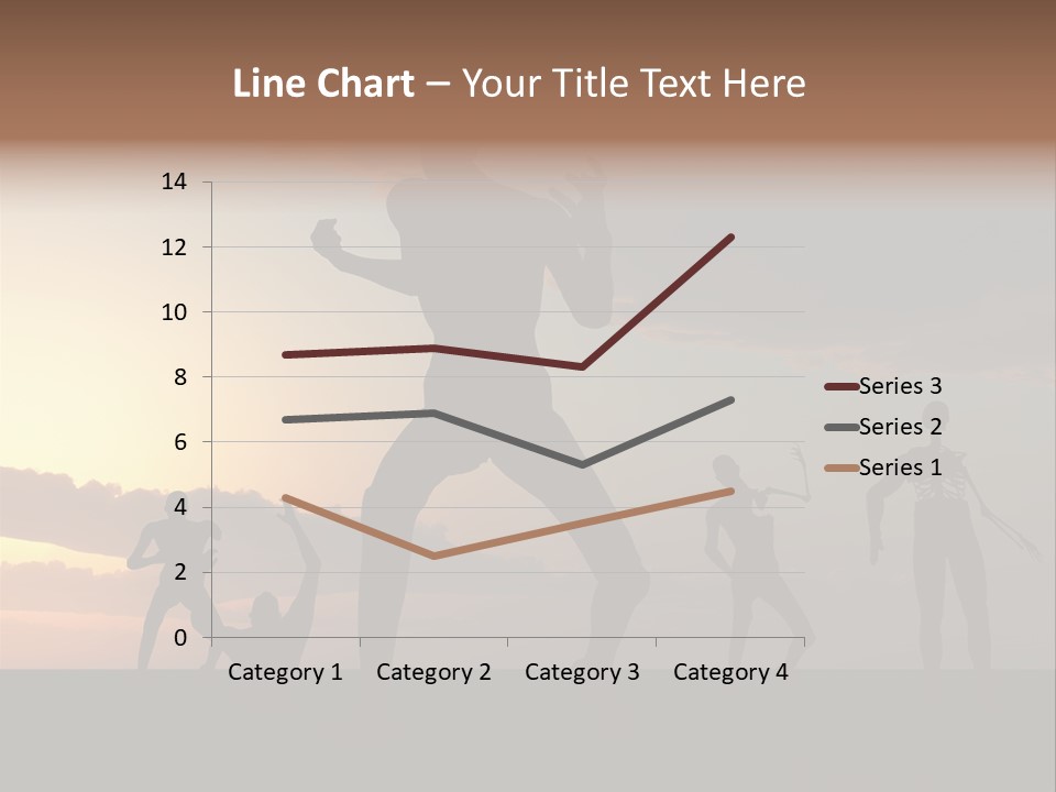 Zombies With A Sky Background PowerPoint Template
