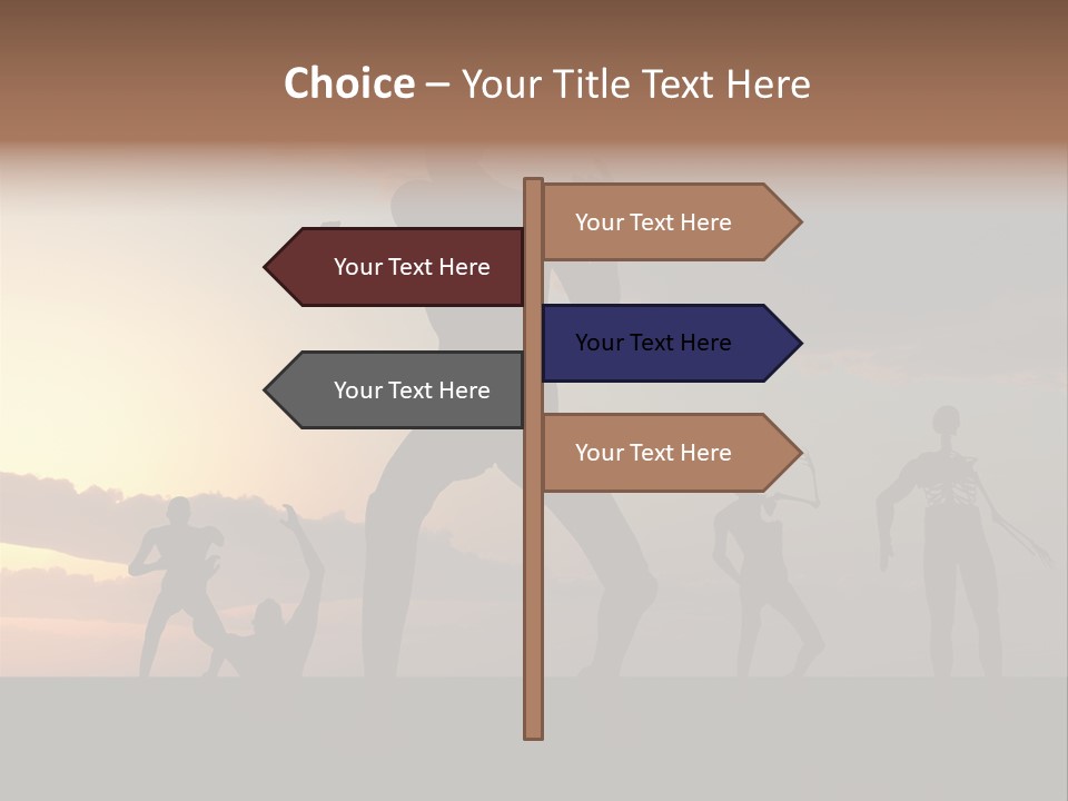 Zombies With A Sky Background PowerPoint Template