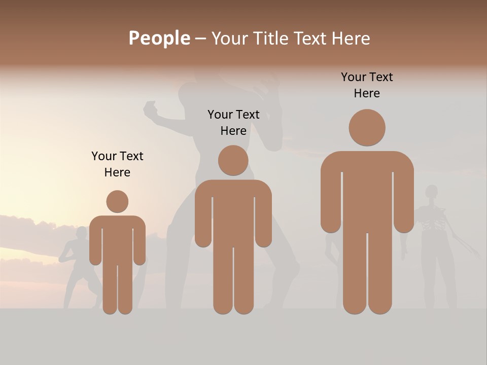 Zombies With A Sky Background PowerPoint Template