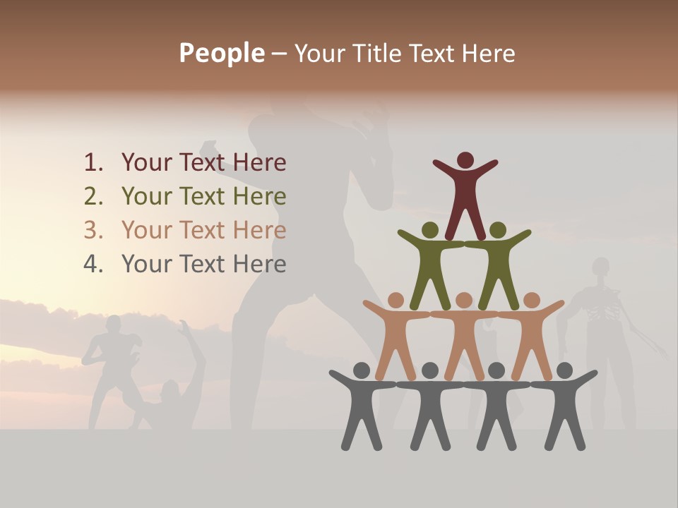 Zombies With A Sky Background PowerPoint Template