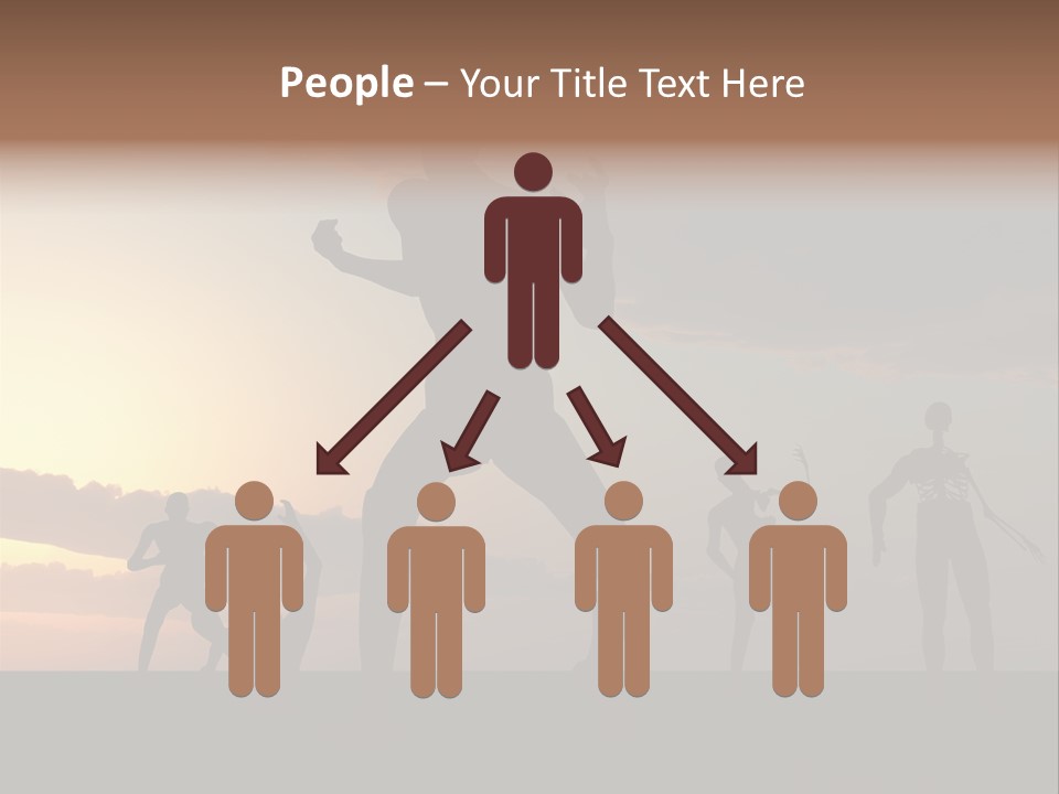 Zombies With A Sky Background PowerPoint Template