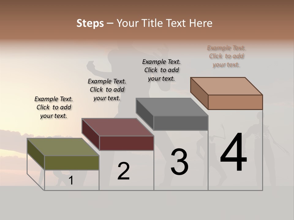 Zombies With A Sky Background PowerPoint Template