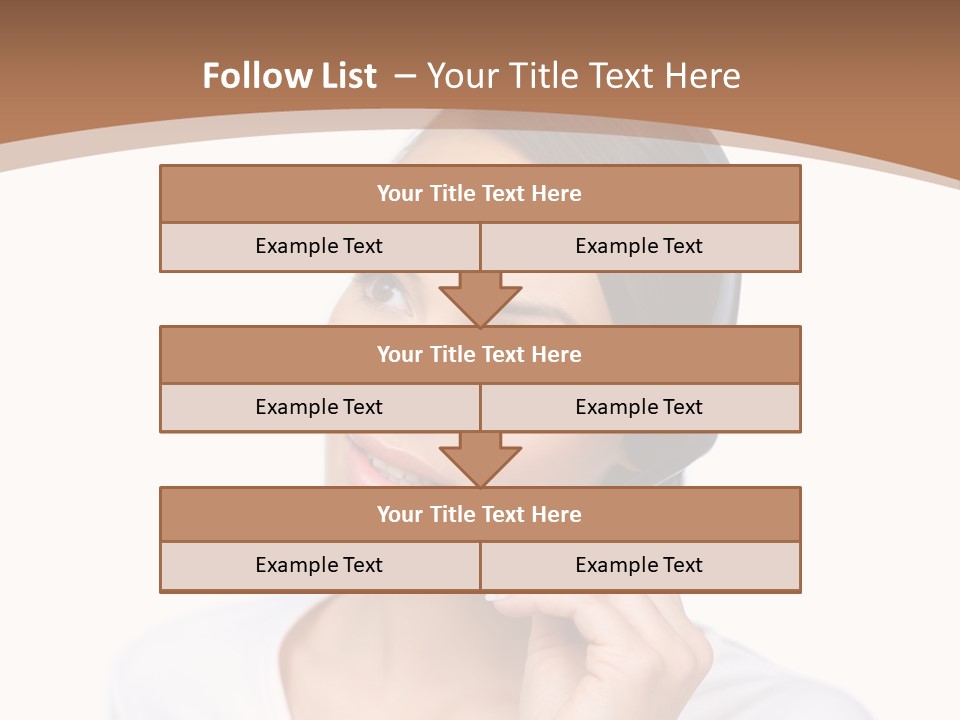 A Woman With A Headset Is Talking On The Phone PowerPoint Template