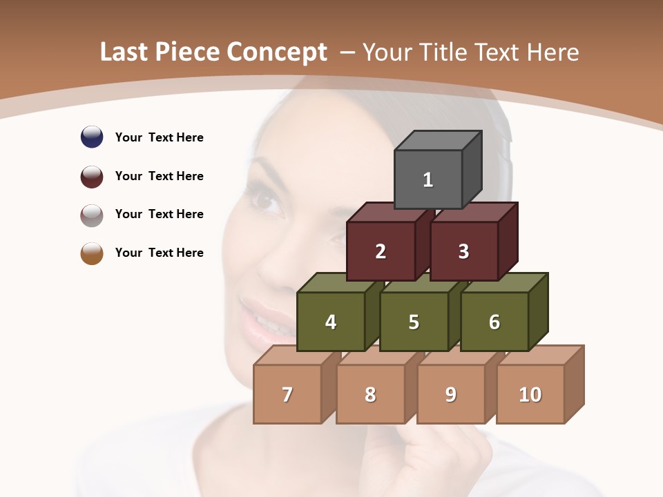 A Woman With A Headset Is Talking On The Phone PowerPoint Template