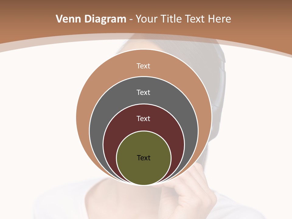 A Woman With A Headset Is Talking On The Phone PowerPoint Template