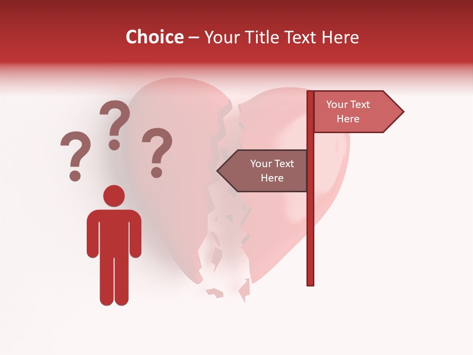 Broken Heart PowerPoint Template
