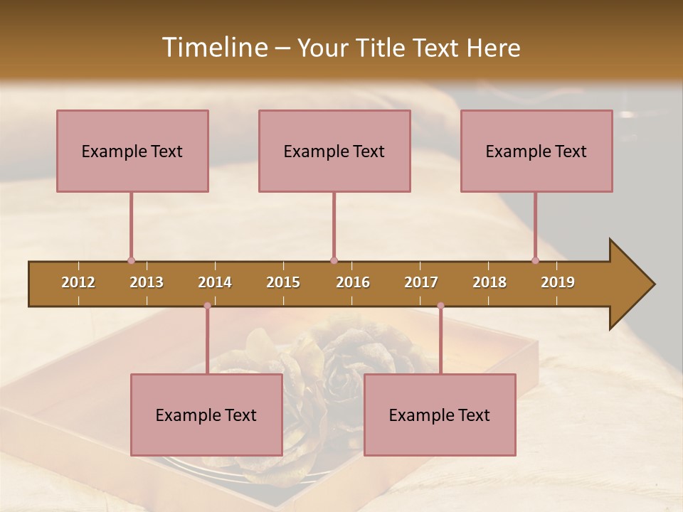 A Bed With A Tray Of Pine Cones On Top Of It PowerPoint Template