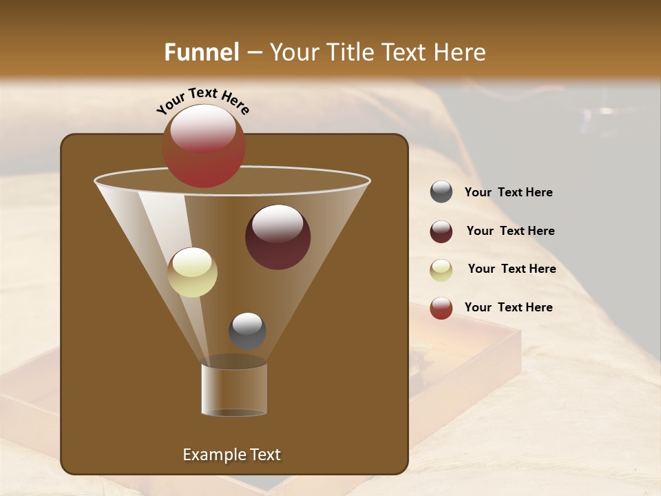 A Bed With A Tray Of Pine Cones On Top Of It PowerPoint Template