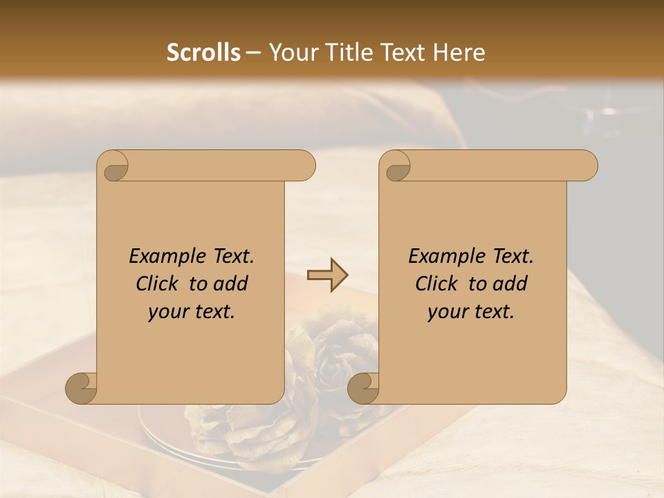 A Bed With A Tray Of Pine Cones On Top Of It PowerPoint Template