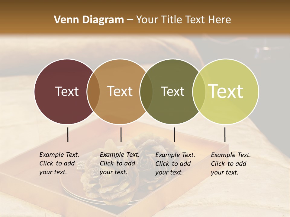 A Bed With A Tray Of Pine Cones On Top Of It PowerPoint Template