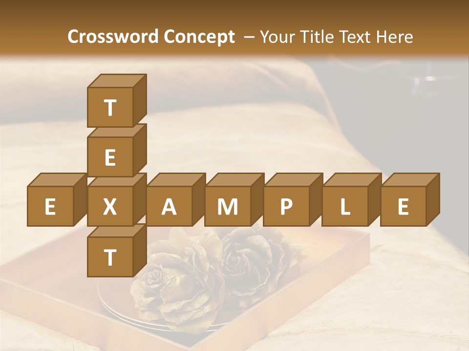 A Bed With A Tray Of Pine Cones On Top Of It PowerPoint Template