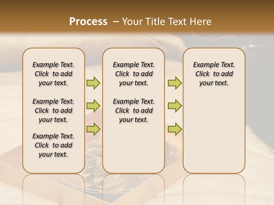 A Bed With A Tray Of Pine Cones On Top Of It PowerPoint Template