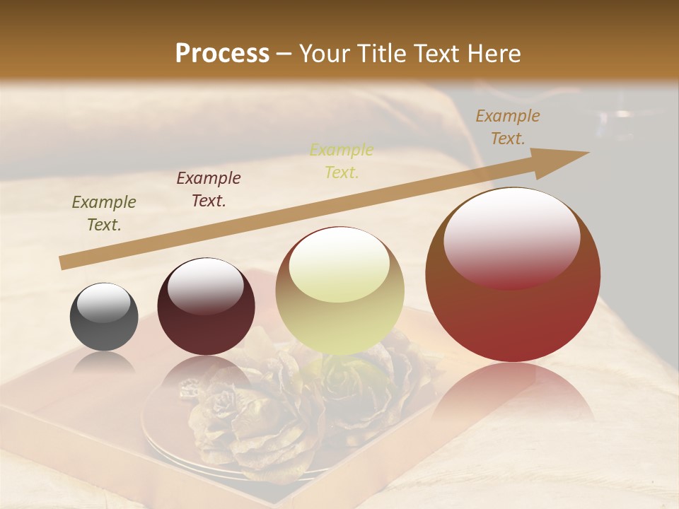 A Bed With A Tray Of Pine Cones On Top Of It PowerPoint Template