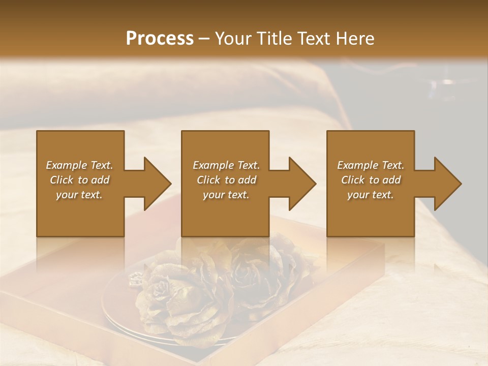 A Bed With A Tray Of Pine Cones On Top Of It PowerPoint Template