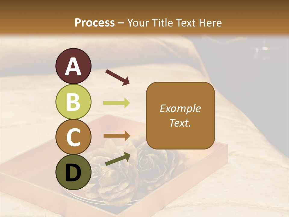 A Bed With A Tray Of Pine Cones On Top Of It PowerPoint Template