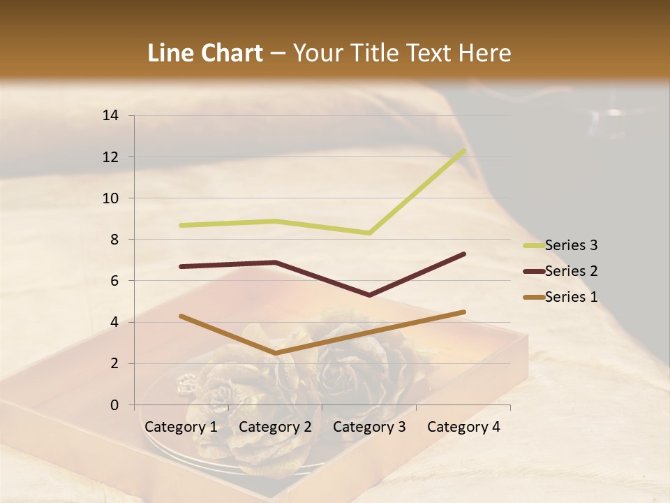 A Bed With A Tray Of Pine Cones On Top Of It PowerPoint Template
