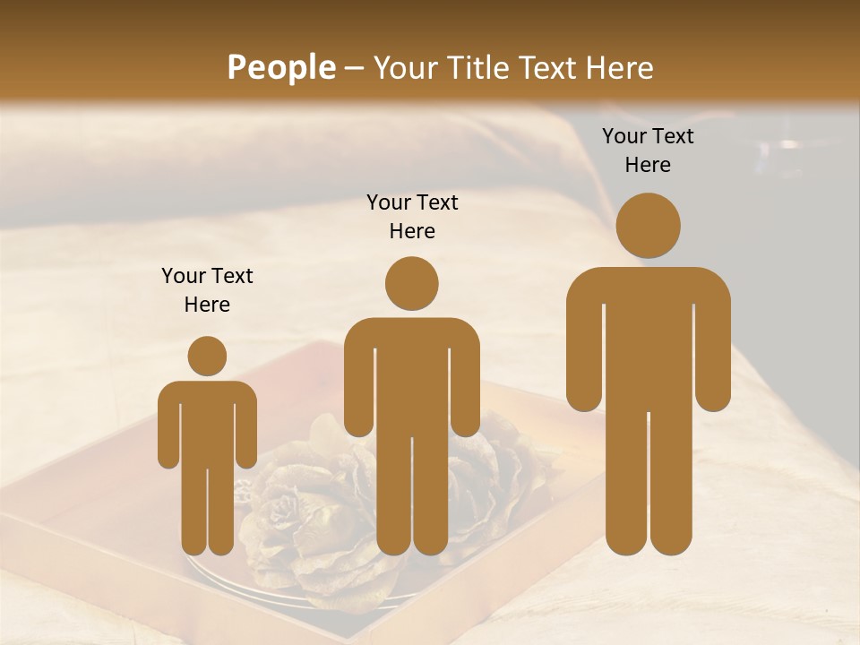 A Bed With A Tray Of Pine Cones On Top Of It PowerPoint Template