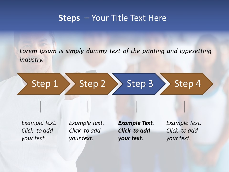 Man Lifting Free Weights At The Gym With A Group Of People Behind Him PowerPoint Template