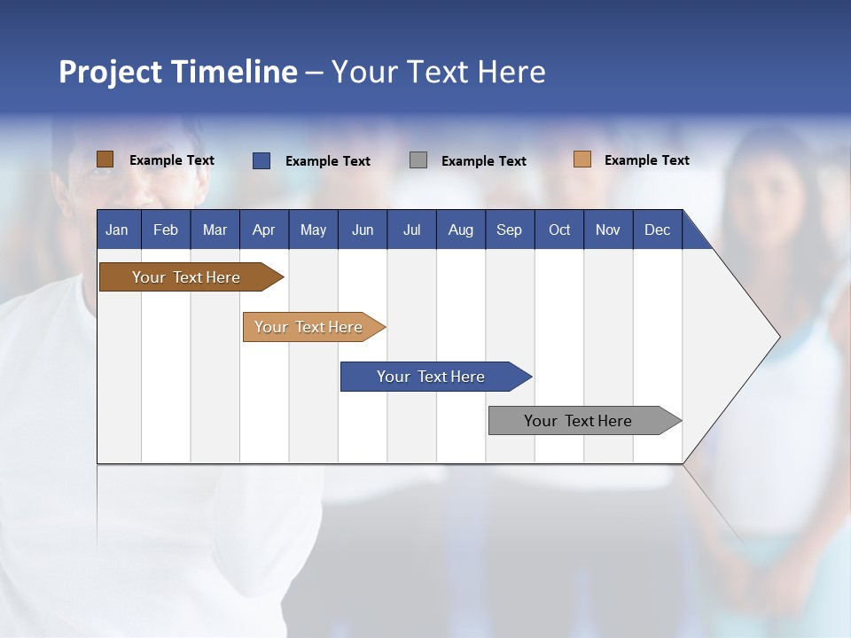 Man Lifting Free Weights At The Gym With A Group Of People Behind Him PowerPoint Template