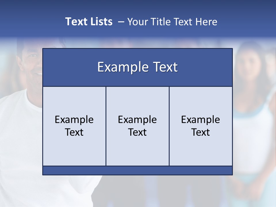 Man Lifting Free Weights At The Gym With A Group Of People Behind Him PowerPoint Template