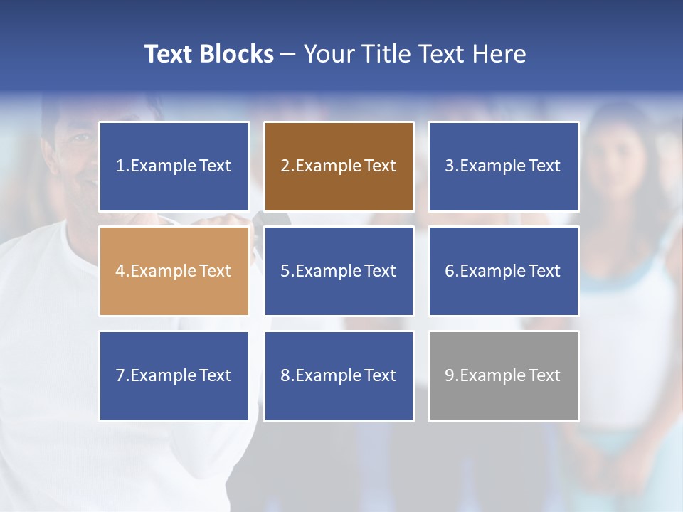 Man Lifting Free Weights At The Gym With A Group Of People Behind Him PowerPoint Template