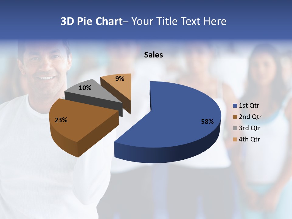 Man Lifting Free Weights At The Gym With A Group Of People Behind Him PowerPoint Template