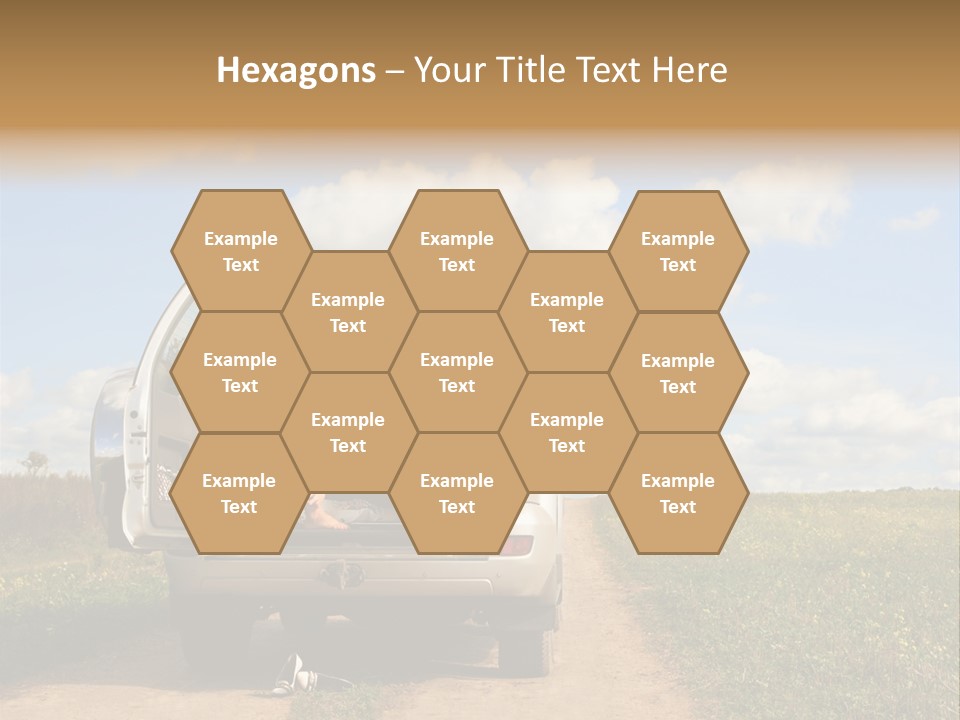 Bee Pattern PowerPoint Template