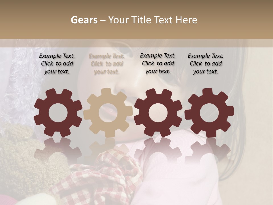 A Young Asian Child Holds Her Hand Up As Defense From Abuse PowerPoint Template