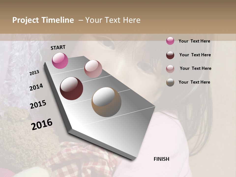 A Young Asian Child Holds Her Hand Up As Defense From Abuse PowerPoint Template