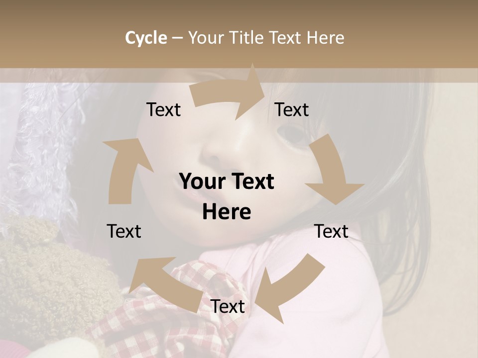 A Young Asian Child Holds Her Hand Up As Defense From Abuse PowerPoint Template