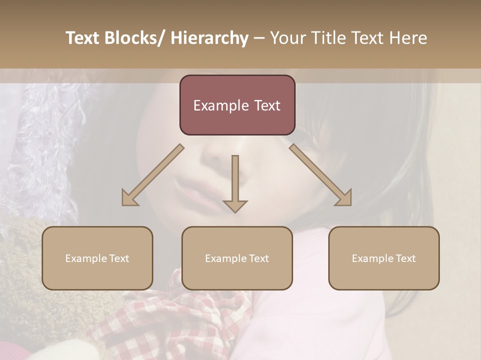 A Young Asian Child Holds Her Hand Up As Defense From Abuse PowerPoint Template