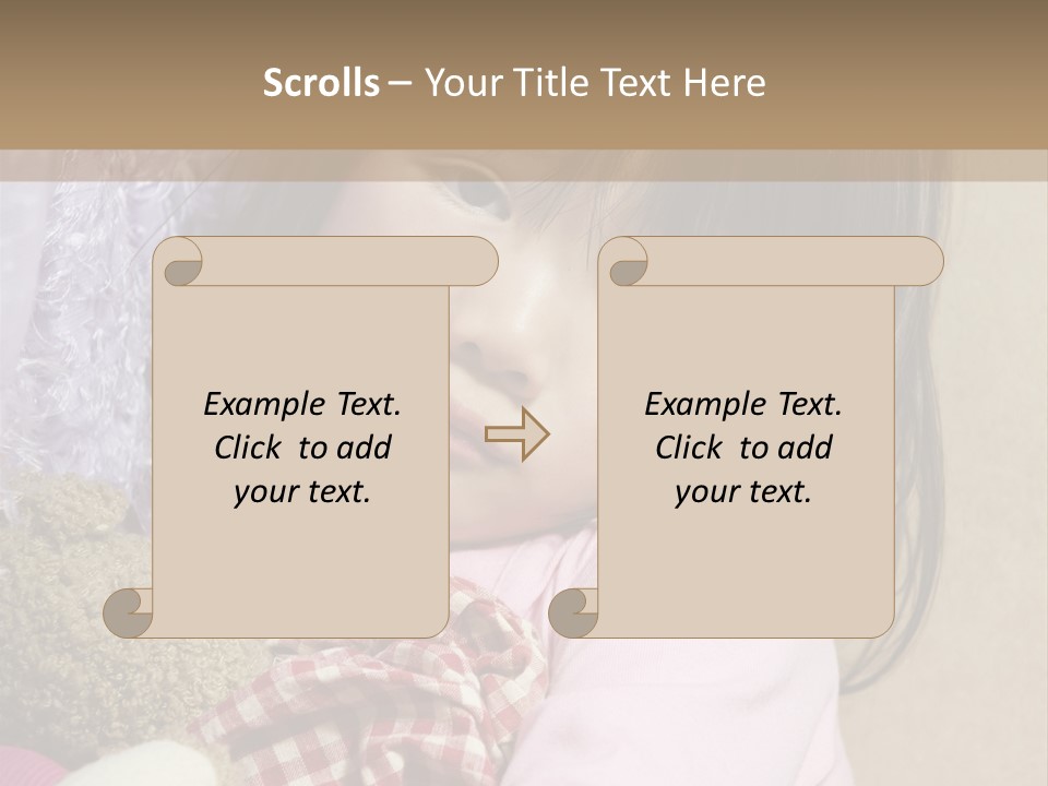 A Young Asian Child Holds Her Hand Up As Defense From Abuse PowerPoint Template
