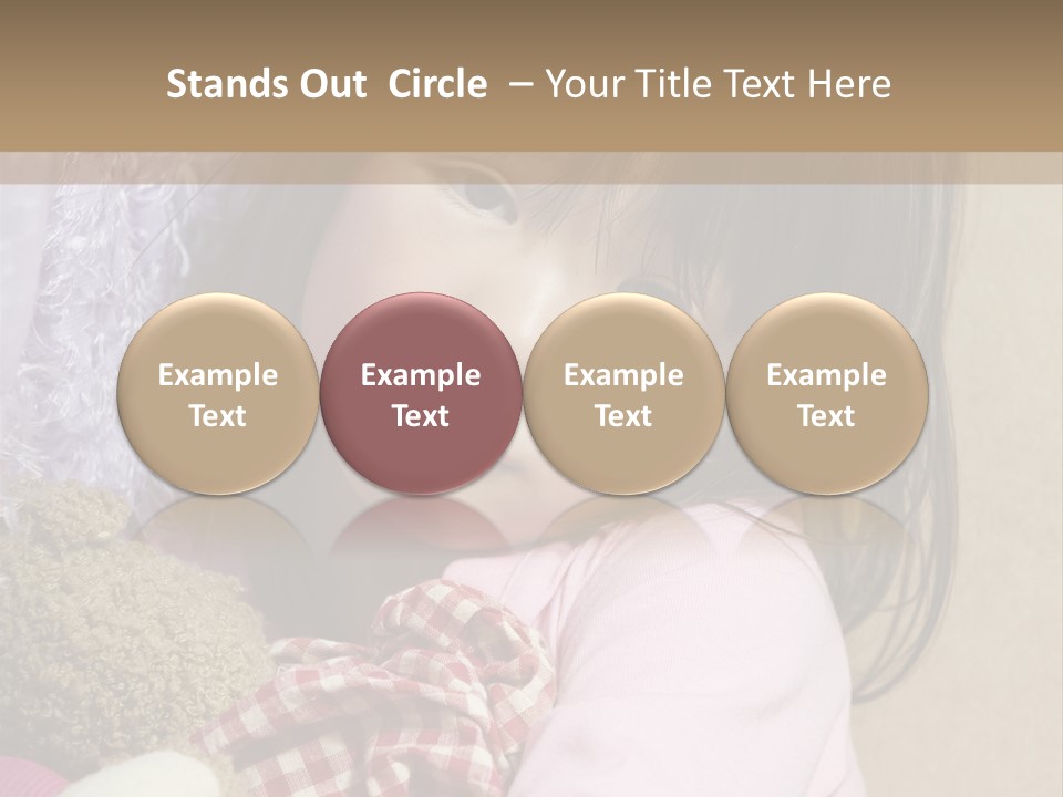 A Young Asian Child Holds Her Hand Up As Defense From Abuse PowerPoint Template