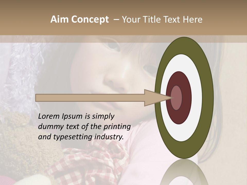 A Young Asian Child Holds Her Hand Up As Defense From Abuse PowerPoint Template