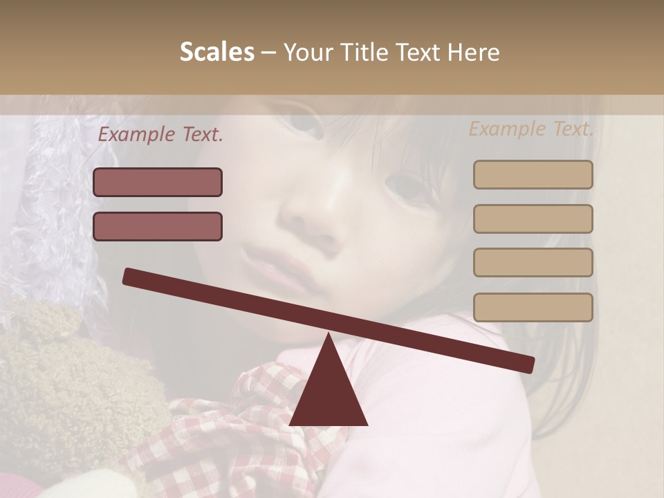 A Young Asian Child Holds Her Hand Up As Defense From Abuse PowerPoint Template