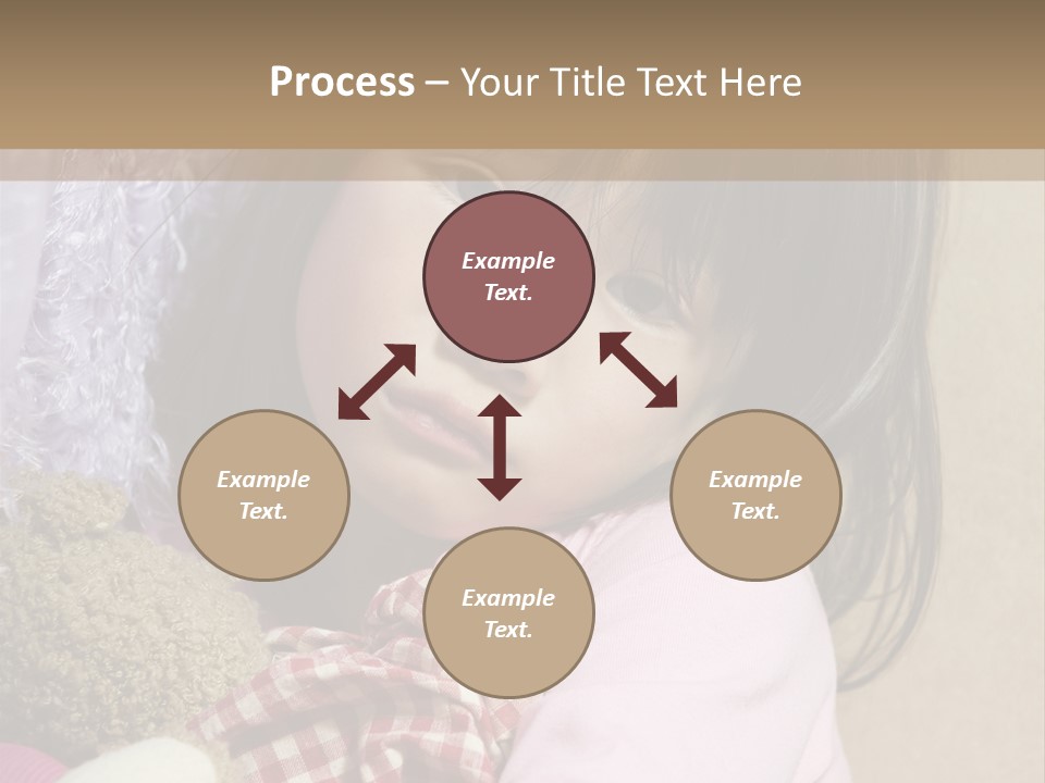 A Young Asian Child Holds Her Hand Up As Defense From Abuse PowerPoint Template