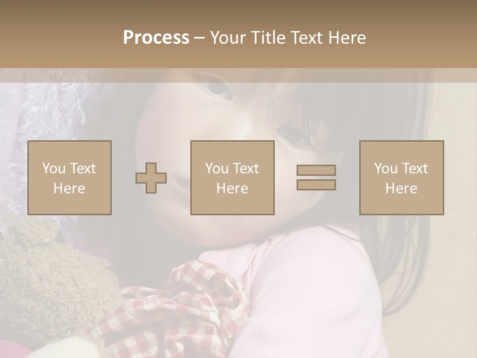 A Young Asian Child Holds Her Hand Up As Defense From Abuse PowerPoint Template